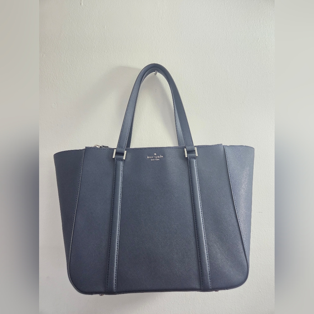 Kate Spade Navy Blue Work Tote Bag